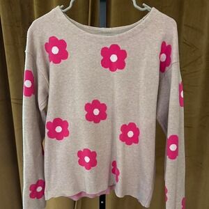 Floral sweater